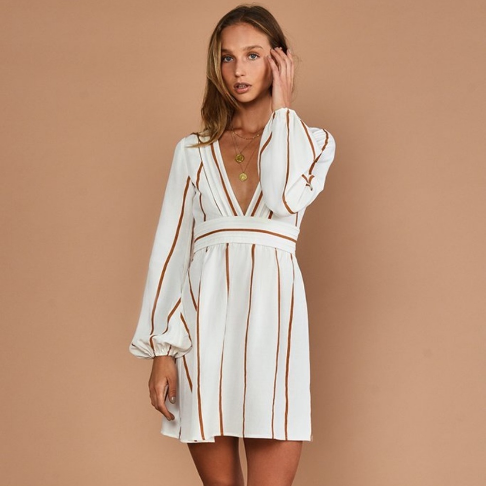 Striped Long Sleeve Dress